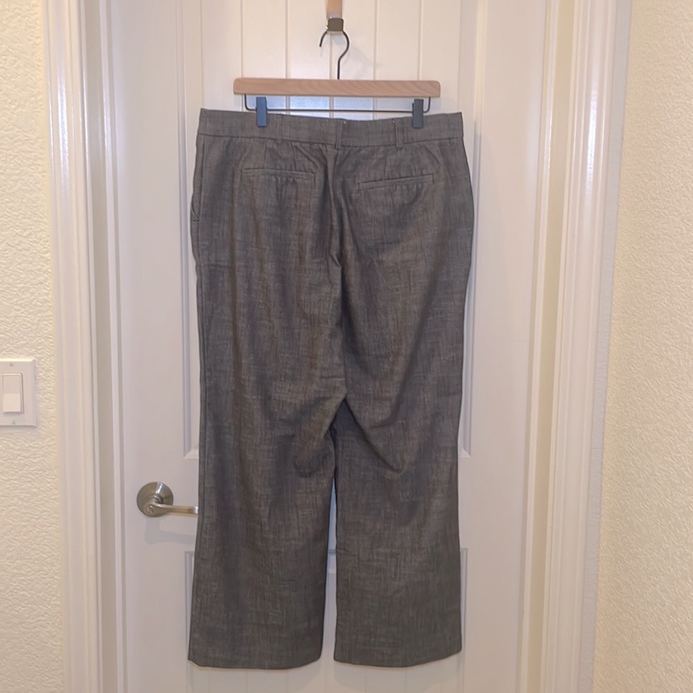 Charcoal Grey straight leg office pants - Picture 2 of 7
